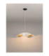Wabi Dome Pendant Ceiling Light White Gold E27 1x12W-4