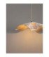 Wabi Dome Pendant Ceiling Light White Gold E27 1x12W-7