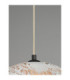Wabi Dome Pendant Ceiling Light White Gold E27 1x12W-9