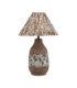 Wabi Table Lamp with Round Tapered Shade Beige Brown E27 1x12W-1
