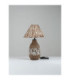 Wabi Table Lamp with Round Tapered Shade Beige Brown E27 1x12W-3