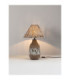 Wabi Table Lamp with Round Tapered Shade Beige Brown E27 1x12W-4