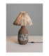 Wabi Table Lamp with Round Tapered Shade Beige Brown E27 1x12W-5