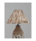 Wabi Table Lamp with Round Tapered Shade Beige Brown E27 1x12W-7