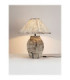 Wabi Table Lamp with Round Tapered Shade Beige E27 1x12W-4