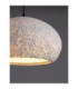Pashio 45cm Shallow Dome Pendant Ceiling Light White Black E27 1x12W-5
