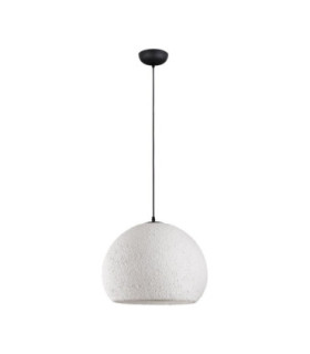 Pashio 45cm Classic Dome Pendant Ceiling Light White Black E27 1x12W-1