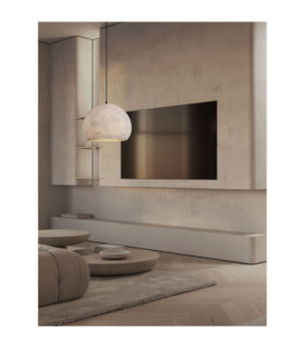 Pashio 45cm Classic Dome Pendant Ceiling Light White Black E27 1x12W-2