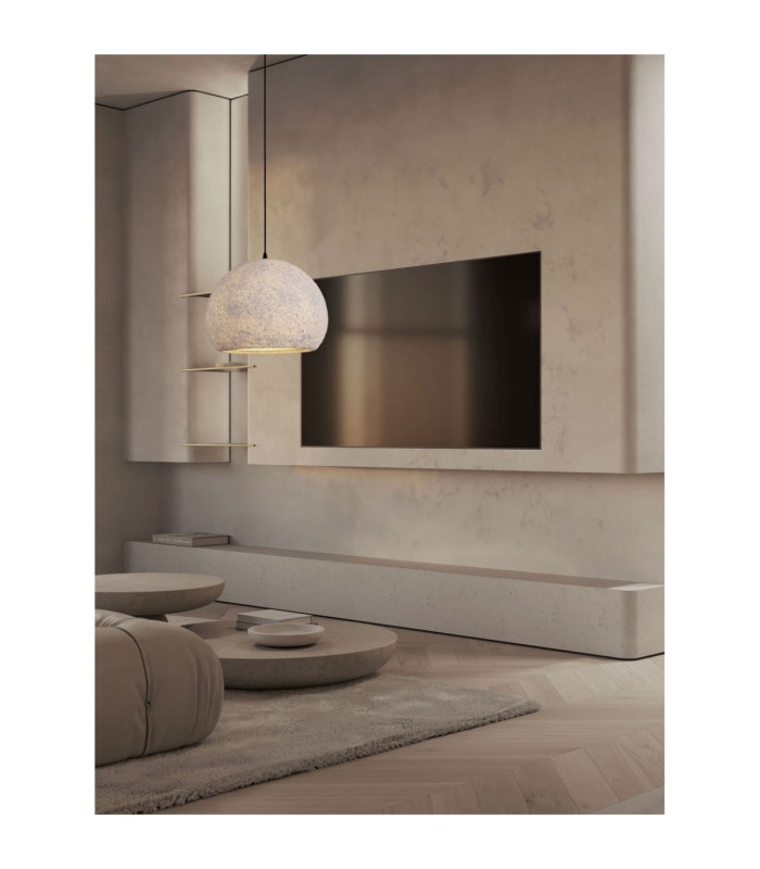 Pashio 45cm Classic Dome Pendant Ceiling Light White Black E27 1x12W-2