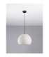 Pashio 45cm Classic Dome Pendant Ceiling Light White Black E27 1x12W-3
