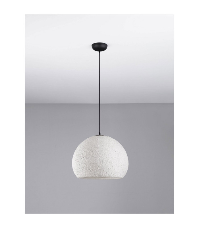 Pashio 45cm Classic Dome Pendant Ceiling Light White Black E27 1x12W-3