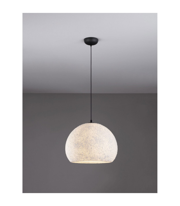 Pashio 45cm Classic Dome Pendant Ceiling Light White Black E27 1x12W-4