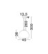 Pashio 45cm Classic Dome Pendant Ceiling Light White Black E27 1x12W-8