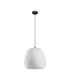 Pashio 45cm Tall Dome Pendant Ceiling Light White Black E27 1x12W-1