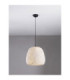 Pashio 45cm Tall Dome Pendant Ceiling Light White Black E27 1x12W-4