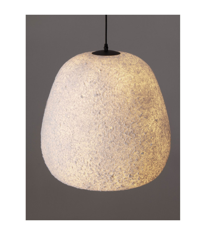 Pashio 45cm Tall Dome Pendant Ceiling Light White Black E27 1x12W-5