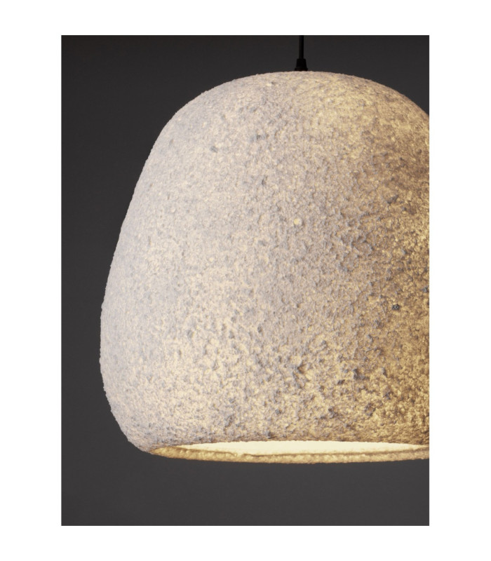 Pashio 45cm Tall Dome Pendant Ceiling Light White Black E27 1x12W-7
