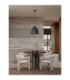 Solis 36cm Dome Pendant Ceiling Light Sandy Black E27 1x12W-2