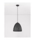 Solis 36cm Dome Pendant Ceiling Light Sandy Black E27 1x12W-3