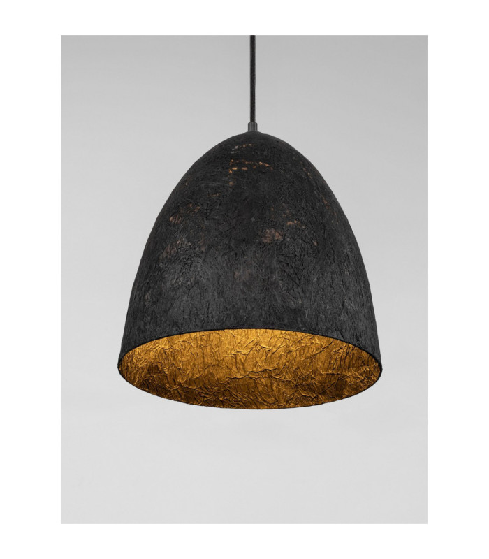Solis 36cm Dome Pendant Ceiling Light Sandy Black E27 1x12W-5