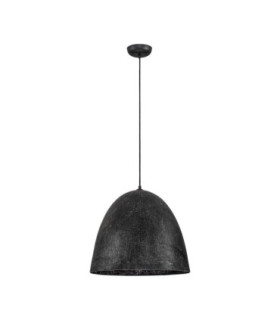 Solis 50cm Dome Pendant Ceiling Light Sandy Black E27 1x12W-1