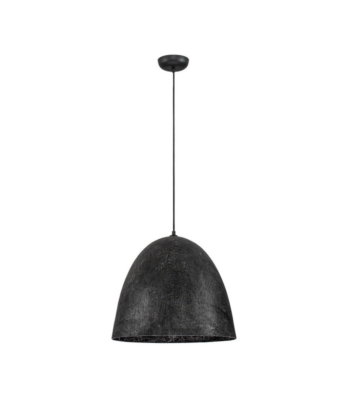 Solis 50cm Dome Pendant Ceiling Light Sandy Black E27 1x12W-1