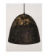Solis 50cm Dome Pendant Ceiling Light Sandy Black E27 1x12W-5