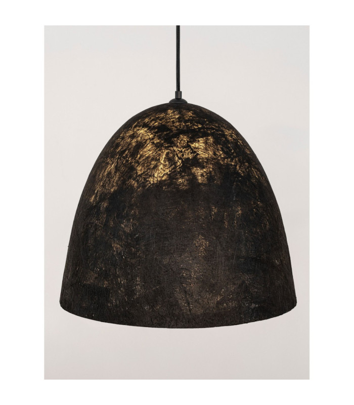 Solis 50cm Dome Pendant Ceiling Light Sandy Black E27 1x12W-5