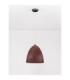 Solis 36cm Dome Pendant Ceiling Light Red Black E27 1x12W-3