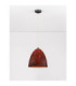 Solis 36cm Dome Pendant Ceiling Light Red Black E27 1x12W-4