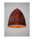 Solis 36cm Dome Pendant Ceiling Light Red Black E27 1x12W-5