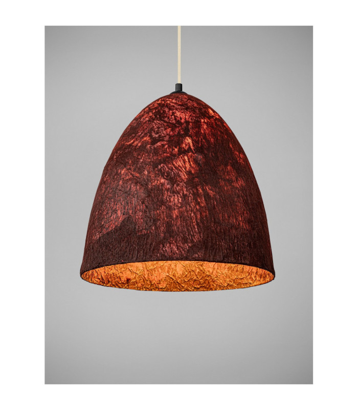 Solis 36cm Dome Pendant Ceiling Light Red Black E27 1x12W-5