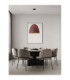Solis 50cm Dome Pendant Ceiling Light Red Black E27 1x12W-2