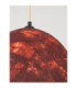Solis 50cm Dome Pendant Ceiling Light Red Black E27 1x12W-5
