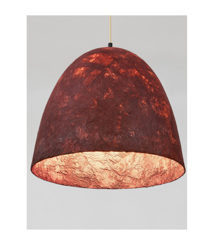 Solis 50cm Dome Pendant Ceiling Light Red Black E27 1x12W-6
