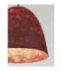 Solis 50cm Dome Pendant Ceiling Light Red Black E27 1x12W-8