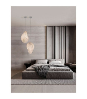 Esperia 53cm Pendant Ceiling Light White E27 1x12W-2
