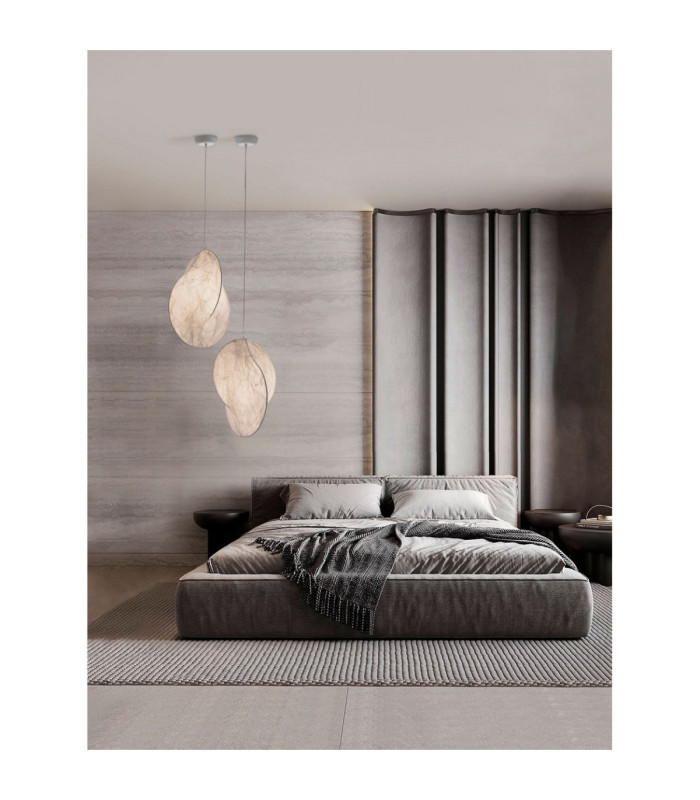 Esperia 53cm Pendant Ceiling Light White E27 1x12W-2