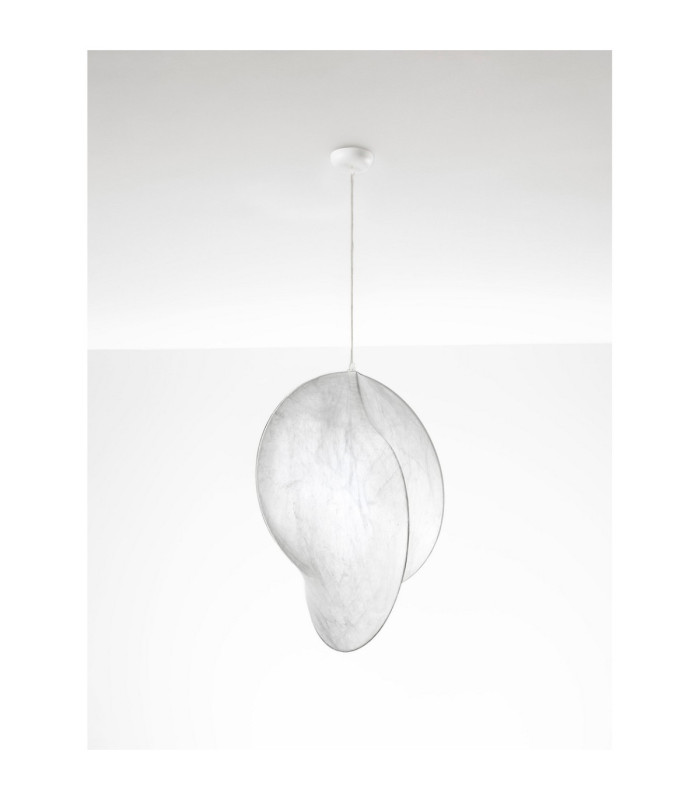 Esperia 62cm Pendant Ceiling Light White E27 1x12W-3
