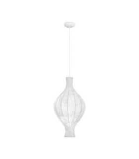 Seda 35cm Pendant Ceiling Light White E27 1x12W-1