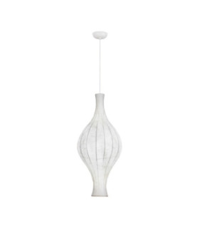 Seda 38cm Pendant Ceiling Light White E27 1x12W-1