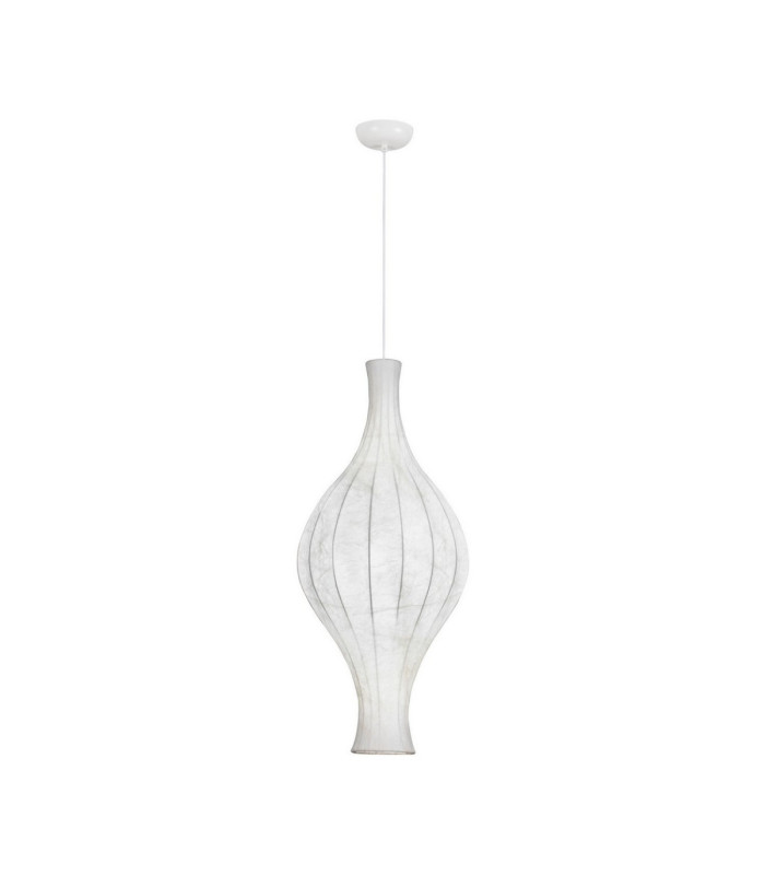 Seda 38cm Pendant Ceiling Light White E27 1x12W-1