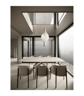 Seda 38cm Pendant Ceiling Light White E27 1x12W-2