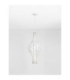 Seda 38cm Pendant Ceiling Light White E27 1x12W-3