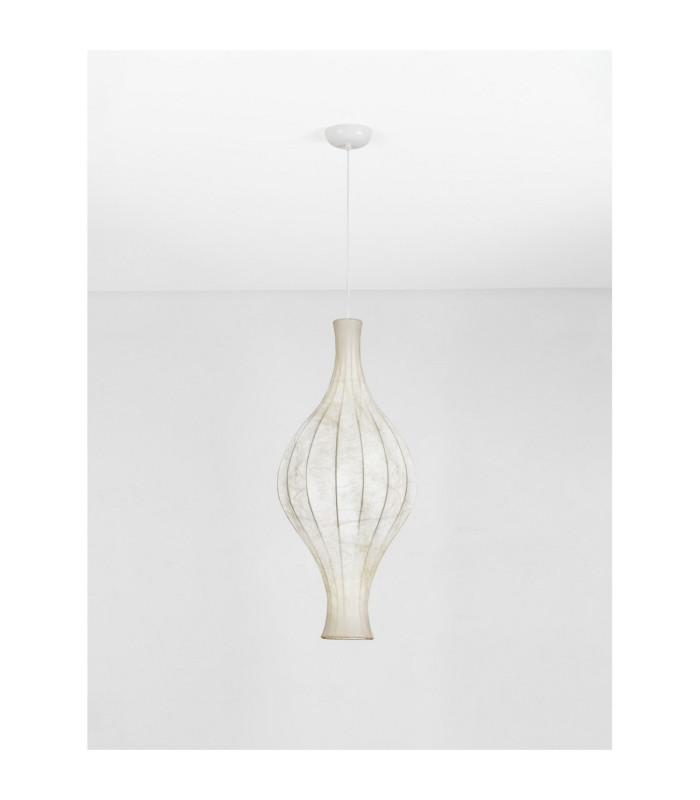 Seda 38cm Pendant Ceiling Light White E27 1x12W-4