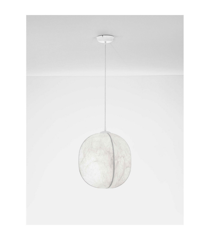 Pierida 42cm Pendant Ceiling Light Natural White E27 1x12W-3