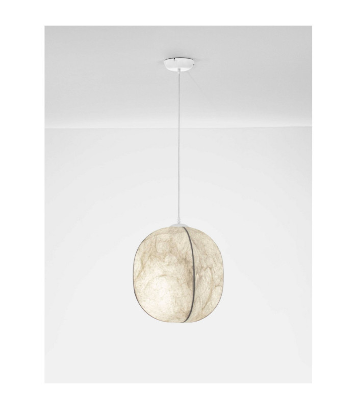 Pierida 42cm Pendant Ceiling Light Natural White E27 1x12W-4