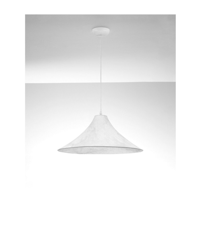 Oket 65cm Dome Pendant Ceiling Light Natural White E27 1x12W-3
