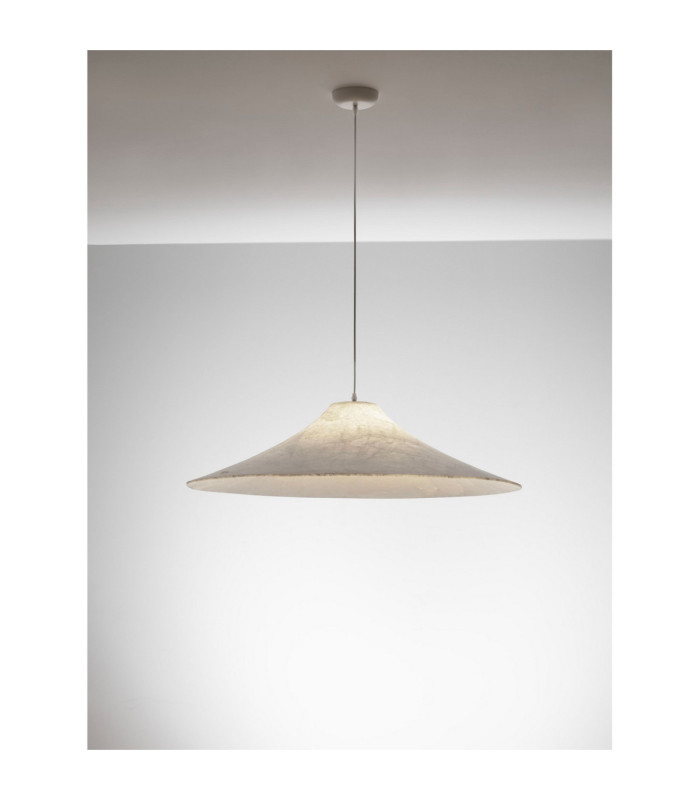 Oket 90cm Dome Pendant Ceiling Light Natural White E27 1x12W-4
