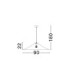 Oket 90cm Dome Pendant Ceiling Light Natural White E27 1x12W-6